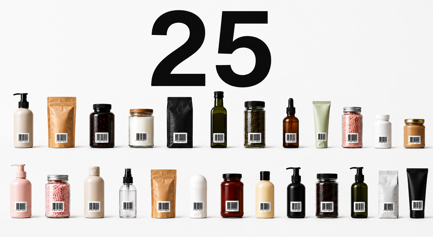 25 de coduri de bare